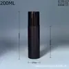 Fornecimento em estoque do fabricante de frascos com tampa spray preta, feitos de material HDPE, frascos plásticos universais para loção de 100-200ML