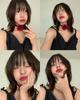Estilo igual de blogueira da Coreia do Sul gargantilha de veludo com gola de rosa vermelha feminina 24 novos acessórios de veludo de verão