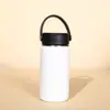 Botella Espacial Transfronteriza de 14 oz Simple Portátil Compacta Macarrón Exterior Acero Inoxidable Taza Térmica Taza de Bolsillo
