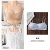 2666 ropa interior sin costuras de color base con escote bajo para mujeres con poco busto, con efecto push-up, soporte lateral para el pecho, tirantes finos, diseño invisible de espalda cruzada y hermoso sujetador de espalda
