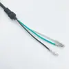 Cable de alimentación de enchufe americano de tres polos con resorte de contacto y pieza de conexión a tierra EE. UU.. calibre estadounidense. el cable de alimentación se puede conectar a electrodomésticos