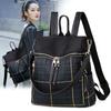 Mochila de Cuadros para Mujer 2021 Nueva Vintage Color de Contraste a Cuadros Gran Capacidad Portátil Bolso de Hombro Mochila Casual Bolso de Mujer