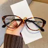 Óculos Cat-Eye Lisos Retrô, Óculos com Filtro de Luz Azul, Estilo Europeu e Americano, Óculos Lisos Ultraleves para Mulheres, Podem Ser Personalizados com Lentes de Grau