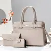 Nuevo conjunto de tres piezas de bolsos a juego, bolso de mano de alta moda, bolso de hombro versátil transfronterizo, bolso cruzado de lujo ligero
