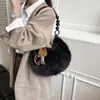 Colección nueva Otoño/Invierno 2026: bolsa de dumpling con forma de media luna, bolso de felpa para mujer, bolso versátil para el día a día, bolso de axila, bolso de hombro esponjoso y bolso de mano