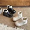 Botas Martin Cómodas de Suela Suave para Niñas 2026 Otoño/Invierno Nuevo Estilo Botas de Princesa Cálidas con Felpa para Niños Niños Medianos y Grandes Botas de Media Caña
