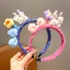 Diadema de Tejido de Lana para Niños Muñeco de Tela Perro de Nariz Larga Diadema para Niña No Aprieta la Cabeza y No Presiona el Cabello Accesorio para la Cabeza de Niña