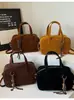 Moda Retro Comércio Exterior Bolsa de Mão Tendência Estilo Coreano Boston Simples Grande Capacidade Bolsa de Ombro Elegante Bolsa de Mão Feminina