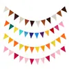 Bandeirolas Triangulares Feltro para Jardim de Infância Bandeirolas de Acampamento Decoração de Restaurante Festa de Aniversário Decoração de Shopping Sala de Aula Bandeiras