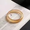Pulsera de ágata natural para mujer, calcedonia color oro champán claro, pulsera de jade luna blanca, pulsera de joyería de jade hielo de alta translucidez