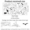 DJ8710 Nuevo Murciélago de Halloween Telaraña Pegatina para Ventana Pegatina de Pared Autoadhesiva Pegatina Electrostática Pegatina de Halloween Removible para Ventana
