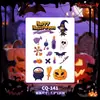 Pegatinas de tatuaje de Halloween con múltiples diseños al por mayor: calabaza, fantasma, araña, calavera, varias cicatrices sangrientas, heridas falsas