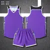 Conjunto de ropa deportiva de baloncesto para hombre, camiseta sin mangas y shorts, uniforme de equipo color block, al por mayor, con impresión de número personalizable, para entrenamiento deportivo, disponible para adultos y niños