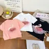 Blusa Feminina de Verão 2025 Nova Estilo Ocidental Desenho Animado Cisne Tridimensional Manga Curta Estilo Princesa Versátil