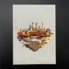 Pegatinas para cajas acrílicas planas en stock de diversas regiones del país, recuerdos de ciudades turísticas, regalos culturales y creativos, estilo personalizado, uso universal