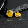Accesorios de tarjeta de mano de cera de abeja bañados en oro y plata antigua S925, diseño artesanal, pulsera, collar, rueda, cuentas, accesorios