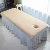 Toalha especial para suit de salão de beleza com buraco toalha de cama turbante para gerenciamento de pele toalha de banho macia absorvente sem fiapos