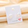 Pendientes de plata esterlina S925 de cuerpo brillante al por mayor moda perla de imitación para mujer simple Joker fabricantes de joyería para la oreja venta al por mayor