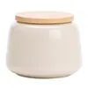 Tarro de Té Ruyao Beige Tamaño Pequeño para el Hogar Cerámica Hecha a Mano Tarro de Almacenamiento de Té Tarro de Almacenamiento de Té Awakening Tarro para Té y Dulces Accesorios de Té Lote