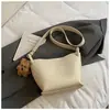 Bolso Cubo Retro Simple Invierno 2025 Bolso Casual de Moda Textura de Nicho Bolso Cruzado de Hombro para Mujer
