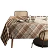 Toalha de Mesa Impermeável e à Prova de Óleo Sem Lavagem Modelo Novo 2026 Resistente a Altas Temperaturas Tapete de Mesa Retangular High-End Retrô Capa para Mesa de Centro