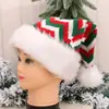 Chapéu de Decoração de Natal Adulto Chapéu de Natal Vermelho Papai Noel/Chapéu de Desenho Animado de Natal Infantil
