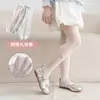 Meia-calça feminina com strass, legging fina de malha de verão para crianças e meninas, peça externa branca para bebês, novo modelo transfronteiriço