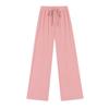 [Processamento Personalizado] Calça de Seda Gelada para Mulheres, Estilo Coreano, Casual, Cintura Alta, Emagrecedora, Calça de Dormir de Verão com Caimento Solto
