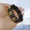 Barraca de ponto cênico vendendo joias feitas à mão com miçangas imitação de jade contas de barril pulseira de vidro atacado masculino e feminino este ano pulseira