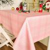 Mantel de Navidad Estilo Ins Estilo Japonés Estilo Navideño Atmósfera Mantel Redondo Mesa Rectangular Tela Decorativa Tela de Fondo para Fotos