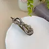 Grampo de Cabelo Novo Estilo Oito com Strass e Contas Degradê, Presilha Elegante e Graciosa para Penteado Coque na Nuca ou Semi-Preso