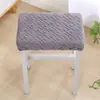 Cojín rectangular para taburete con acolchado extra de algodón, funda larga para banco, funda para asiento de banco de estudiante, funda de taburete escolar de color sólido con gancho