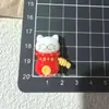 Gato da Sorte Desenho Animado Acessórios de Resina Diversão Infantil Feito à Mão diy Chaveiro de Cola de Chantilly Grampo de Cabelo Acessórios para Geladeira Atacado