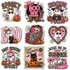Roupas Transfronteiriças Halloween Adesivos de Padrão de Transferência de Calor Acessórios de Impressão Atacado Personalizado Logotipo Plano Impressão por Transferência de Calor
