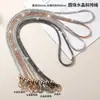 Lujosa Cadena de Moda con Pedrería, Perlas Redondas, Completamente de Diamante, para Teléfono Móvil, Elegante Cadena Larga de Cristal de Colores, Bolso Cruzado con Correa de Hombro