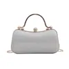 Bolso de Cadena Brillante Texturizado Modelo Nuevo 2026 para Mujer, Bolso de Hombro Cruzado con Cierre de Broche Simple, Bolso de Mano Versátil de Moda para el Trabajo