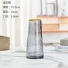Vaso de Vidro Pintado de Dourado Simples Escandinavo Vaso Hidropônico Arranjo de Flores Sala de Estar em Casa Flores Secas e Plantas Verdes Cultivadas em Água
