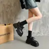 Zapatos pequeños de cuero con cordones para mujer, nuevo modelo de otoño 2026, suela gruesa, versátiles, estilo colegial británico retro, mocasines JK
