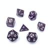 Fornecimento direto da fábrica de dados de mesa multifacetados de 10 mm, mini jogo de dados DND, plástico colorido, luminoso, dois lados, cor de terno