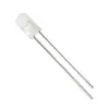 Diodo Emissor de Luz LED F3/3mm Luz Branca Cabeça Redonda Sem Borda Pernas Curtas Transparente Branco Luz Lâmpada LED de Plugue Direto