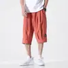 Pantalones casuales de moda, tendencia, marca, corte holgado, juveniles, populares, para hombre, estilo japonés, pantalones cortos, nuevos, de tendencia, cintura alta, estilo verano