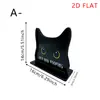 Porta Servilletas de Madera Creativo, Porta Pañuelos de Gato Lindo, Estante de Almacenamiento de Escritorio, Pinza para Pañuelos Negra con Forma de Gato Elfo