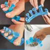 Separador de Silicone Cinco Dedos Dedos Sobrepostos Cuidado com os Dedos Formato de Diamante Chinelos Podem Ser Usados Duas Vezes