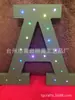 Decoración Creativa de Madera con Alfabeto Adorno para el Hogar Decoración con Luz LED de Alfabeto de Madera