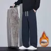 Atacado Direto da Fábrica Calças Casuais Masculinas Novas Outono/Inverno Casual de Negócios Amigáveis à Pele Quentes Sarja Perna Reta Longas
