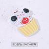 Superficie brillante sólida serie de animales postres pasador DIY calcomanías para vaso de agua carcasa de teléfono móvil agujeros para zapatos TikTok accesorios de resina