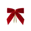 Accesorios de Lazo de Terciopelo Más Vendidos Transfronterizos Regalos Fiesta de Bodas Decoración del Hogar Adornos de Lazo para Árbol de Navidad