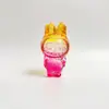 Adornos Labubu de Cristal Amarillo Juguete de Dibujos Animados Muñeca Muñeca Linda Pequeño Regalo Decoración del Hogar Labubu Esmaltado