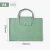 Bolsa de Documentos de Cuero Portátil A4, Bolsa para Archivos de Gran Capacidad, Bolsa de Documentos de Negocios, Bolso de Mano para Almacenamiento de Cuadernos de Oficina