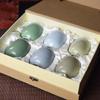Taza de té de celadón, taza de agua de cerámica, juego de regalo, taza de agua japonesa de alta gama para el hogar, taza de agua para parejas, taza de regalo empresarial